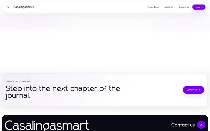 Captura de ecrã de casalingasmart.it