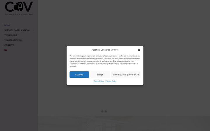 Screenshot of casalinieviscardi.com