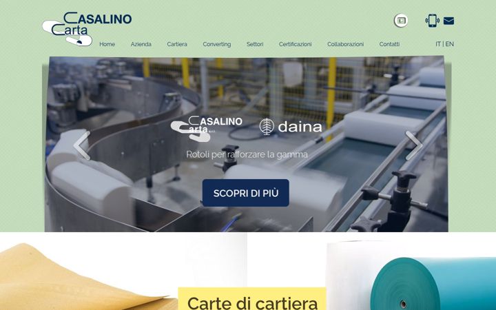 Screenshot of casalinocarta.it