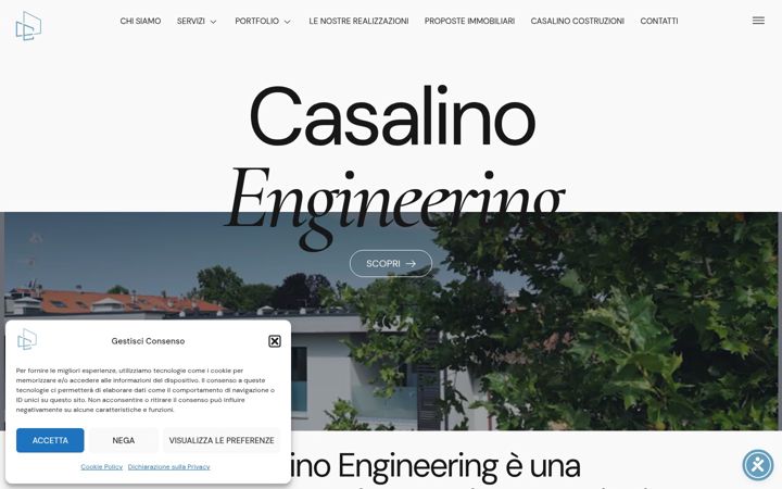 Captura de ecrã de casalinoengineering.it