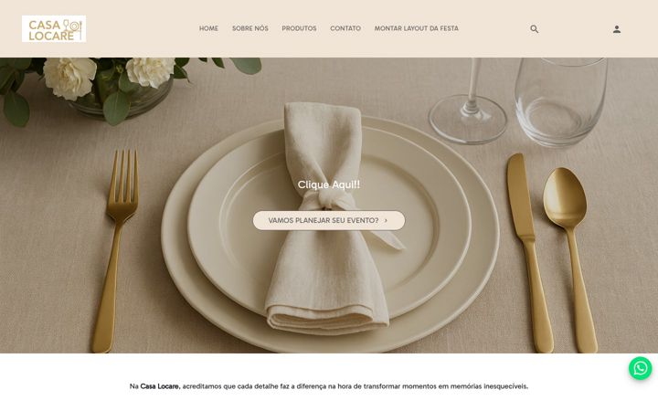 Screenshot of casalocare.com.br
