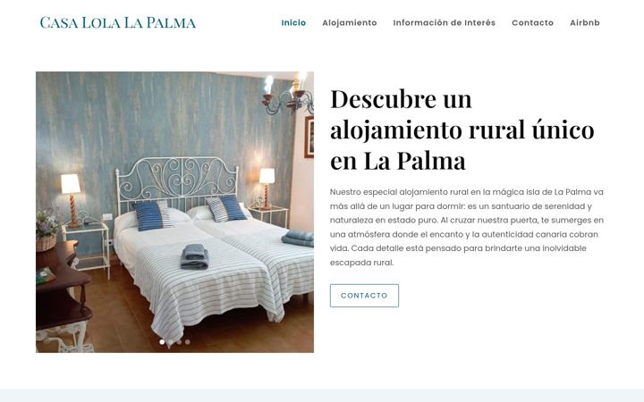 Screenshot of casalola-lapalma.com
