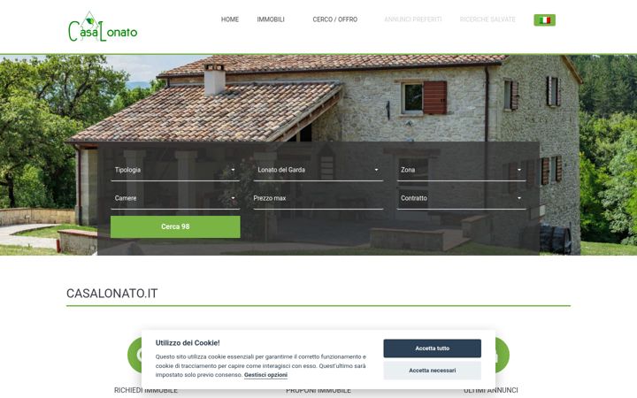 Screenshot of casalonato.it