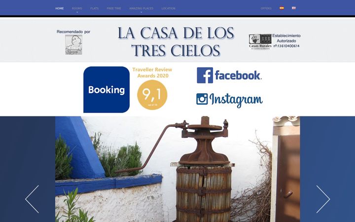 Screenshot of casalos3cielos.com