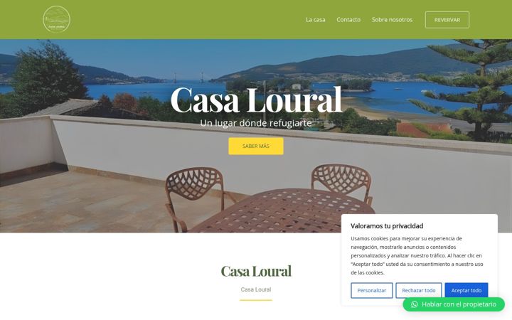 Screenshot of casaloural.com
