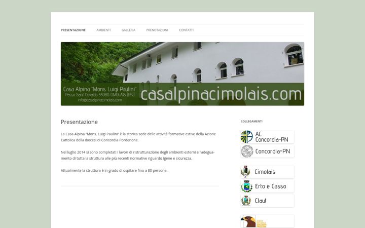 Screenshot of casalpinacimolais.com