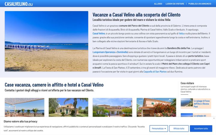 Screenshot of casalvelino.eu