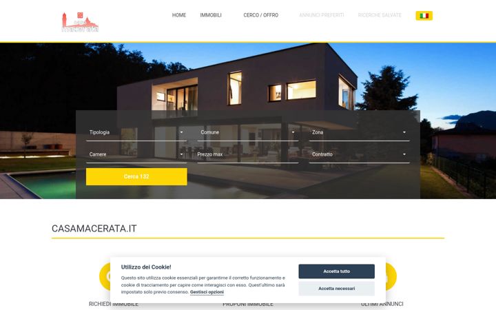 Screenshot of casamacerata.it