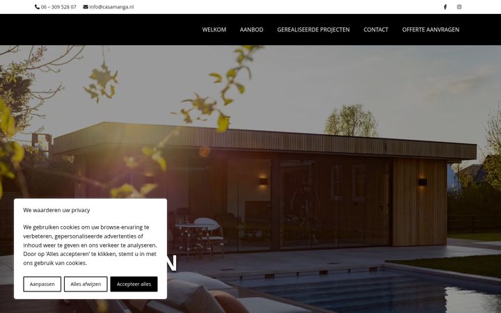Screenshot of casamanga.nl
