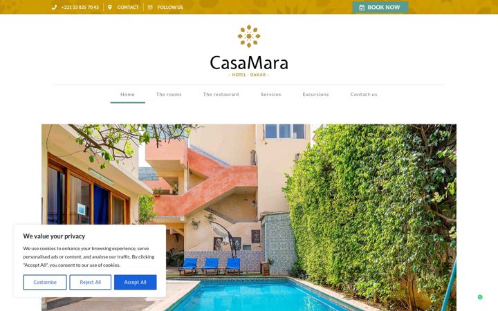 Screenshot of casamaradakar.com