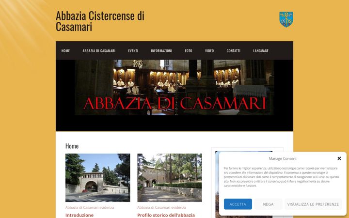 Screenshot of casamari.altervista.org