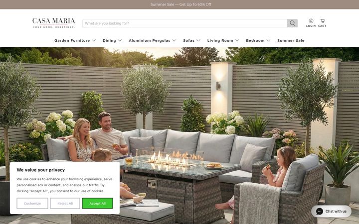 Screenshot of casamaria.co.uk