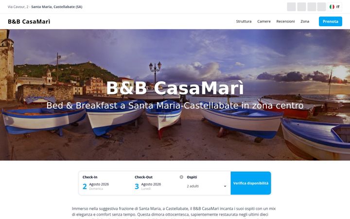 Screenshot of casamaricastellabate.it
