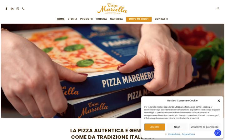Screenshot of casamariella.it