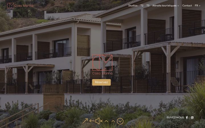 Screenshot of casamarina-cargese.com
