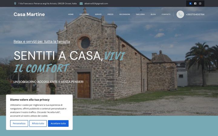 Captura de pantalla de casamartine.it