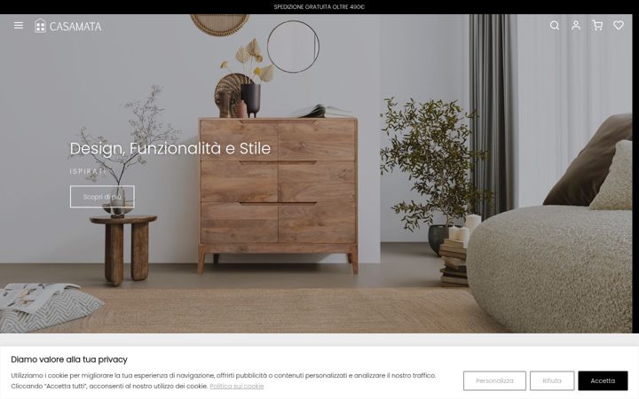 Screenshot of casamatastore.it