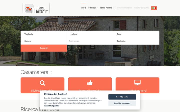 Screenshot of casamatera.it