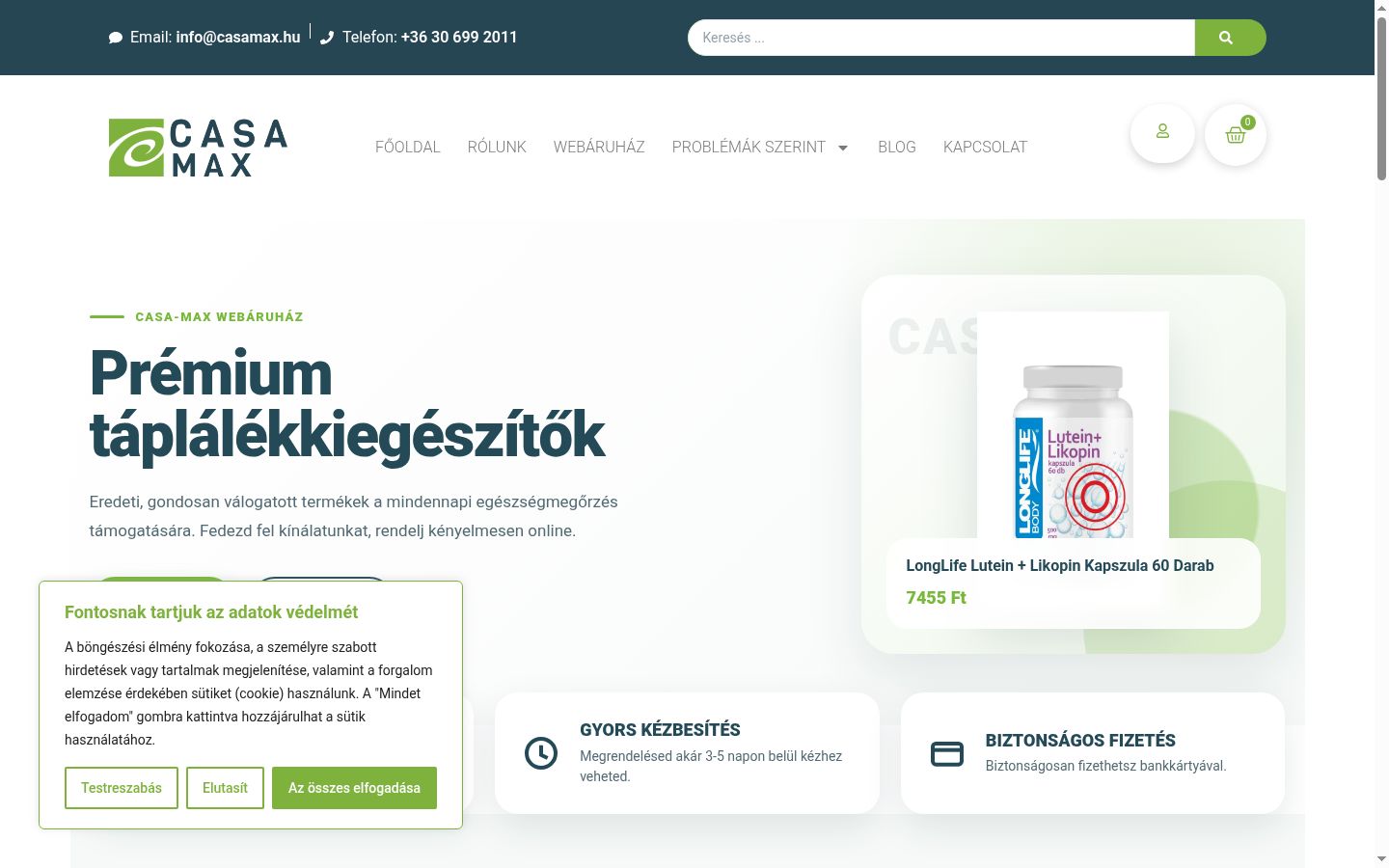 Screenshot tal-banner tal-kunsens muri qabel kwalunkwe interazzjoni