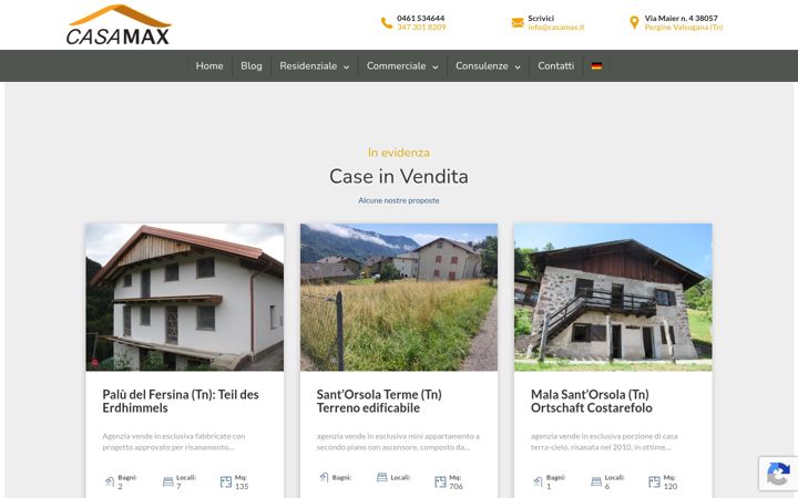 Screenshot of casamax.it