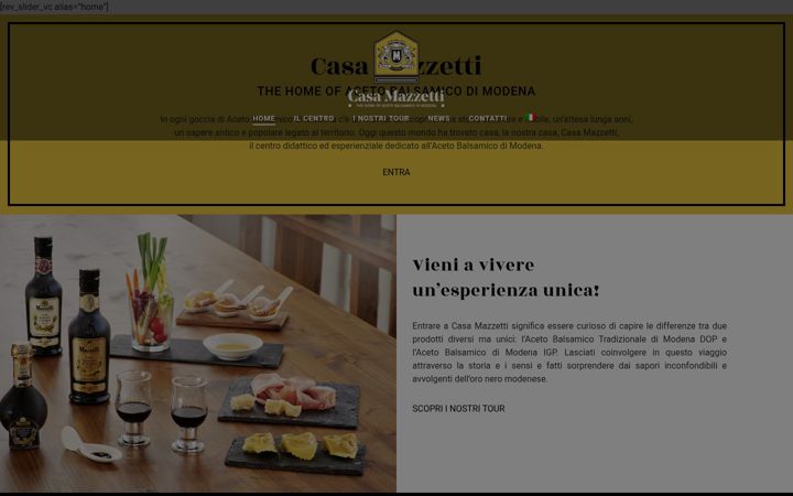 Captura de pantalla de casamazzetti.it