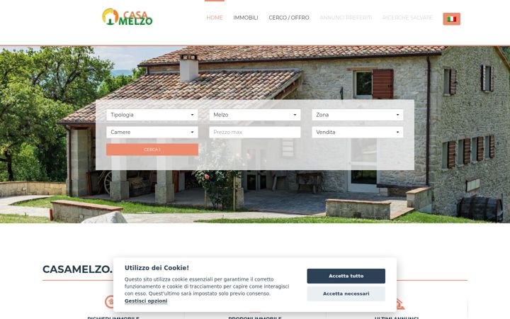 Screenshot of casamelzo.it
