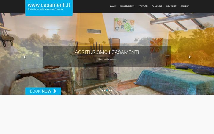Screenshot of casamenti.it
