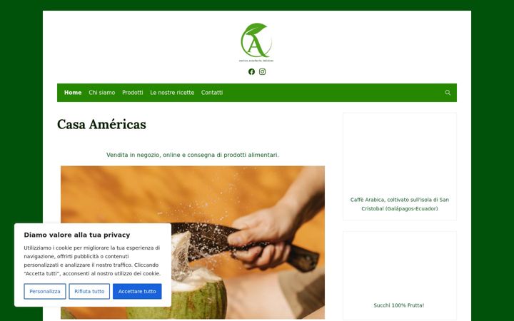Screenshot of casamericas.it