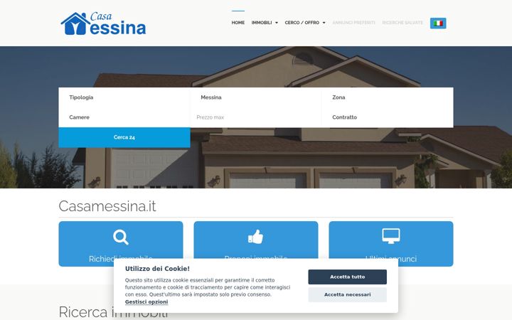 Screenshot of casamessina.it