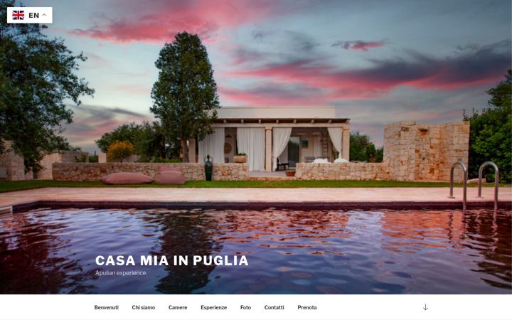 Captura de pantalla de casamiainpuglia.it