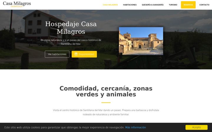 Screenshot of casamilagros.es