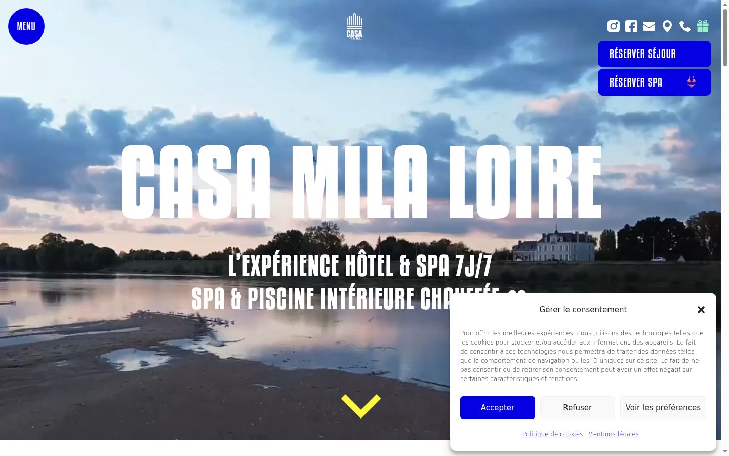 Képernyőkép a bármilyen interakció előtt megjelenő hozzájárulási bannerről