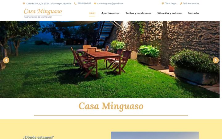 Screenshot of casaminguaso.com
