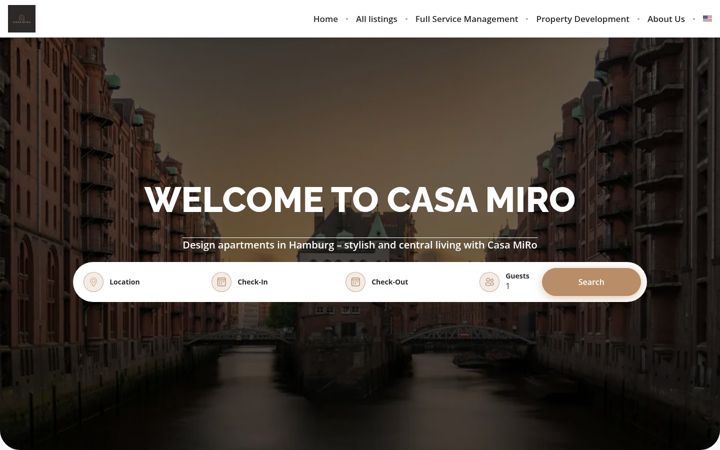 Screenshot di casamiro.de