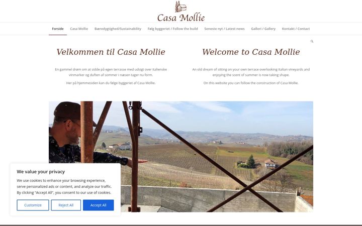 Screenshot of casamollie.com