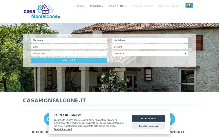 Screenshot of casamonfalcone.it