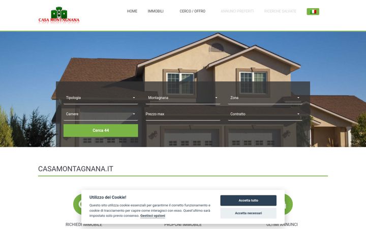 Screenshot of casamontagnana.it