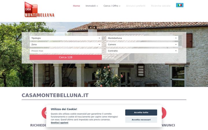 Screenshot of casamontebelluna.it