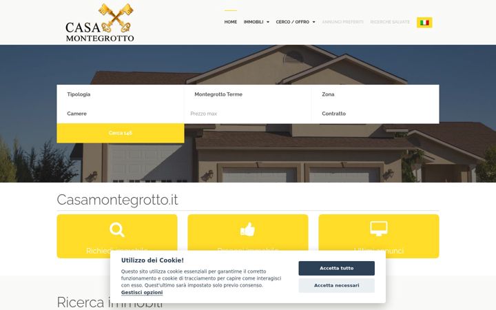 Screenshot of casamontegrotto.it
