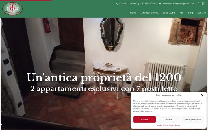 Captura de pantalla de casamonteloroanghiari.it