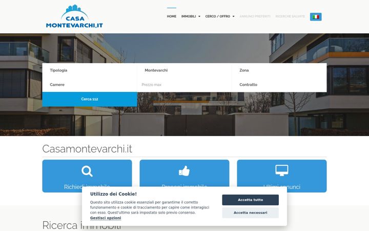 Screenshot of casamontevarchi.it
