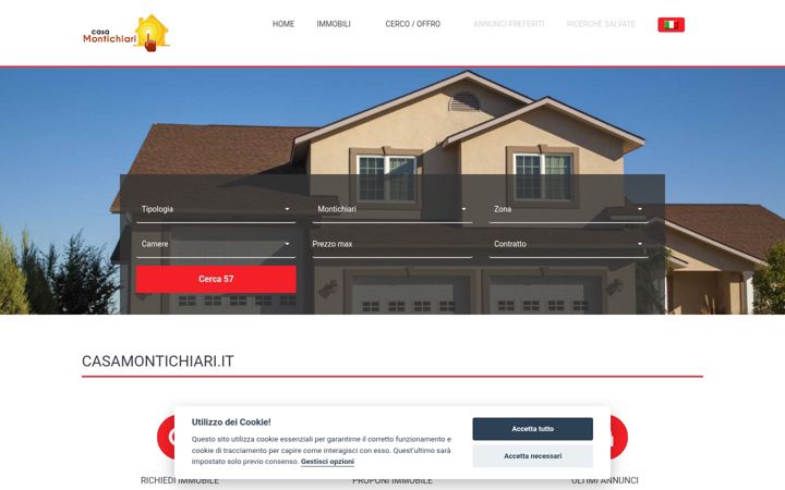 Screenshot of casamontichiari.it