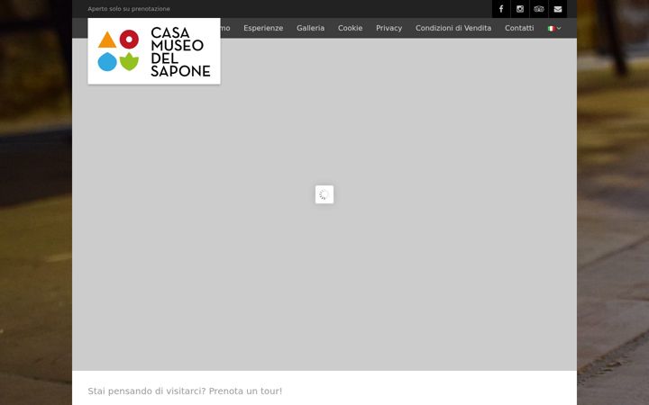 Screenshot of casamuseodelsapone.it