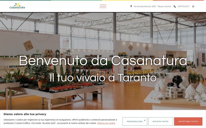 Screenshot of casanaturavivaio.it