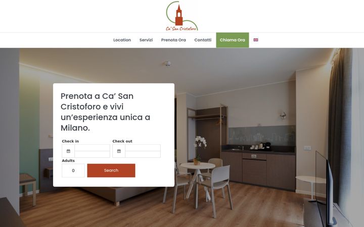 Screenshot of casancristoforo.com