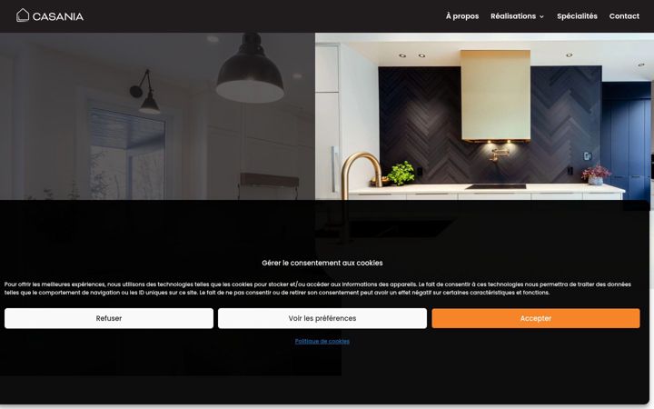 Screenshot of casania.ca