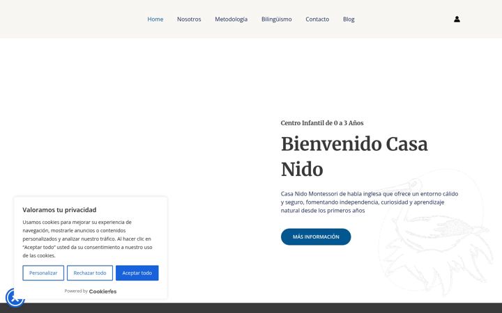 Screenshot of casanido.es