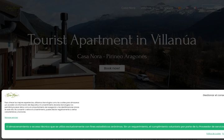 Screenshot of casanoravillanua.com