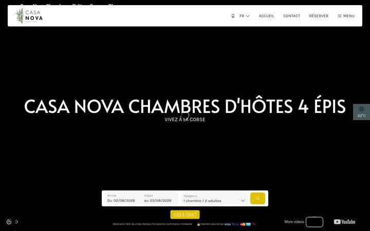 Screenshot of casanova-corse.com
