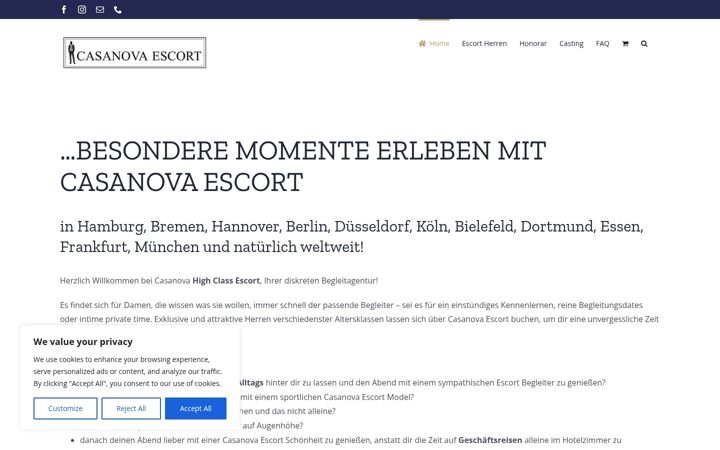 Screenshot of casanova-escort.de